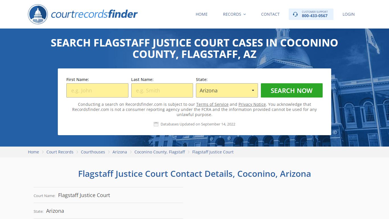 Flagstaff Justice Court Case Search - RecordsFinder