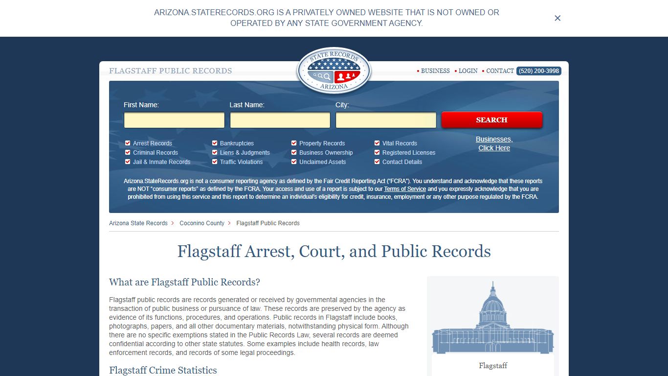 Flagstaff Arrest and Public Records | Arizona.StateRecords.org